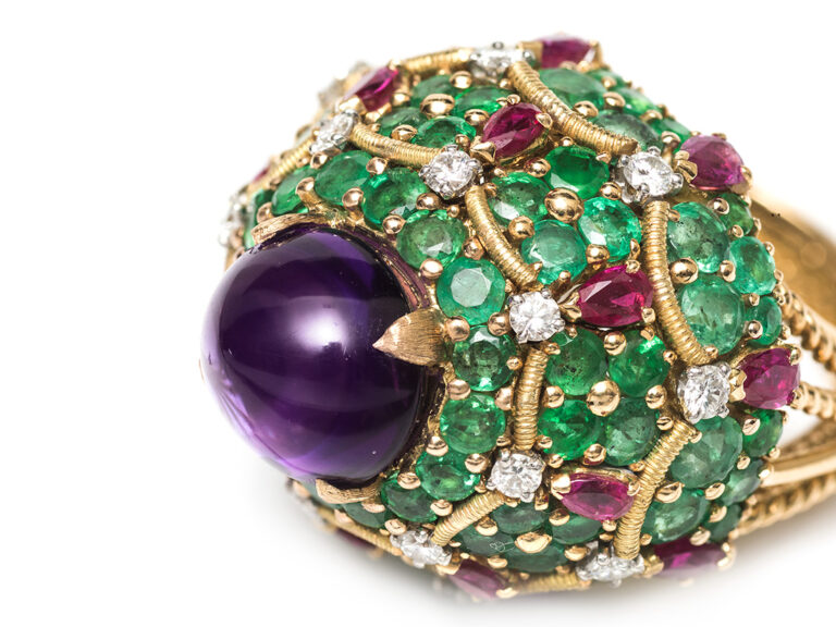 MARCHAK Paris Multi gem/Amethyst Ring - Image 5