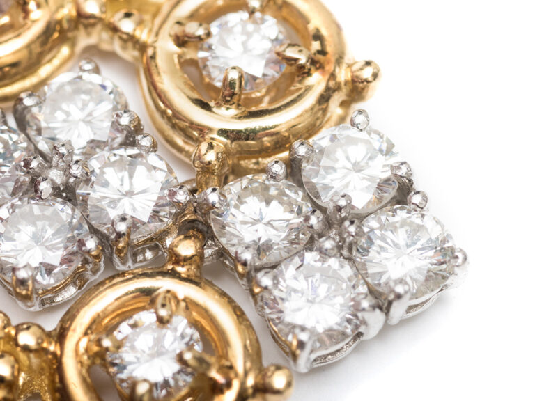 HAMMERMAN BROS YG/WG Diamond Earrings - Image 5