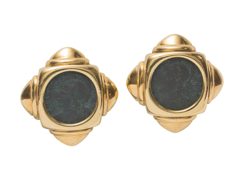 BULGARI Monete Coin Earrings