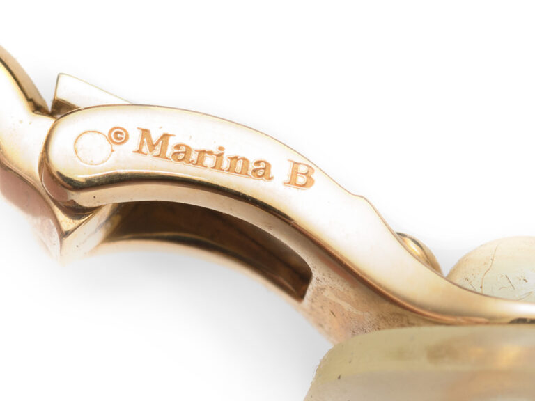 MARINA B Dia / Citrine / Tourmaline / Onyx Heart Earrings - Image 6