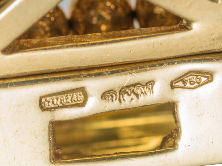 RCM 18k YG Dia / Emerald / Citrine / Pink Tourm Collar - Image 7