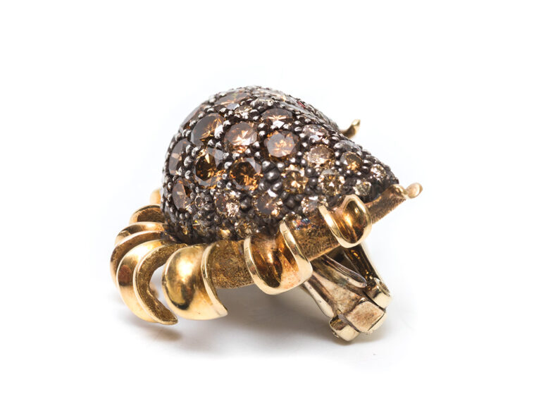 MARILYN COOPERMAN  Colored Diamond Half Moon Earrings - Image 6