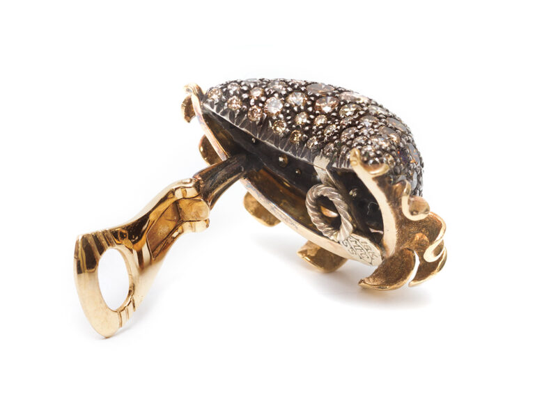 MARILYN COOPERMAN  Colored Diamond Half Moon Earrings - Image 5