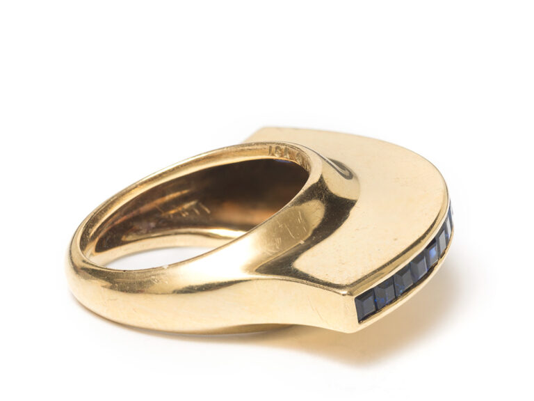 TIFFANY Picasso Sapphire Mohawk Ring - Image 3