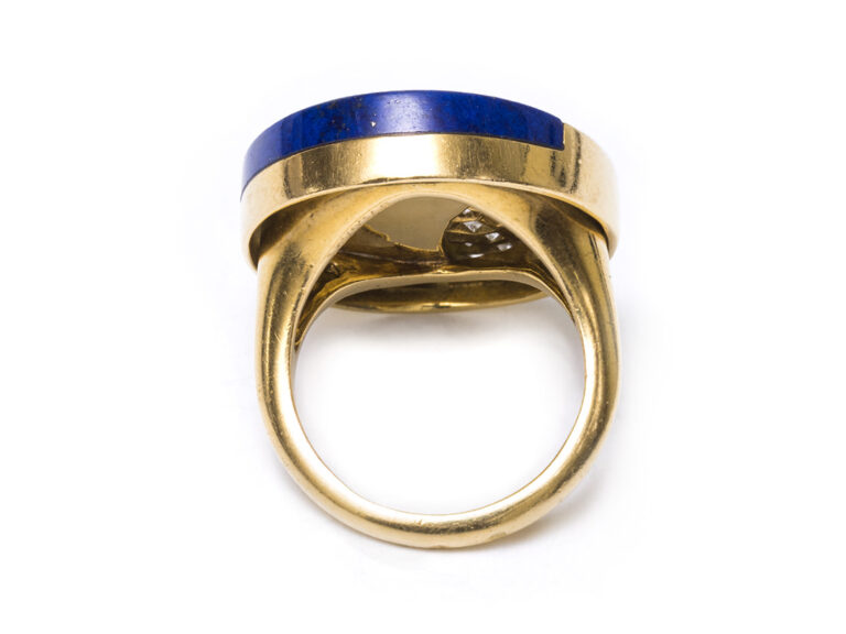 BULGARI 18k Lapis Ring - Image 5