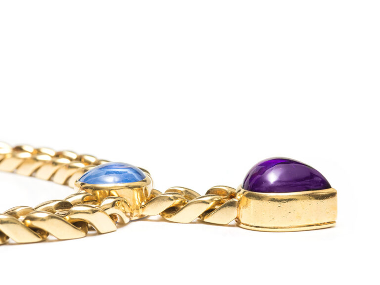 BULGARI Amethyst and Blue Tourmaline Necklace - Image 7