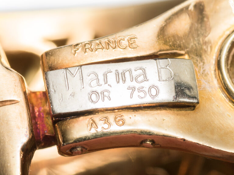 MARINA B Patterned 18k Earrings - Image 8