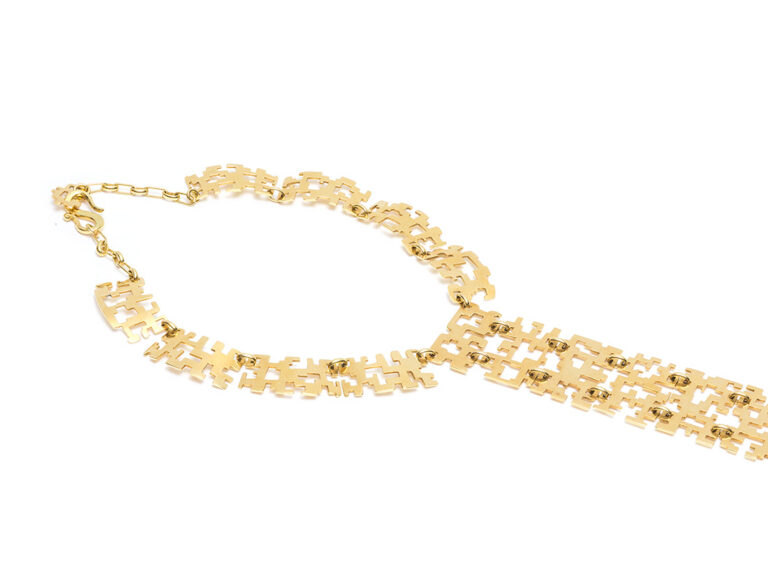French Collar / Tie Necklace - Image 4
