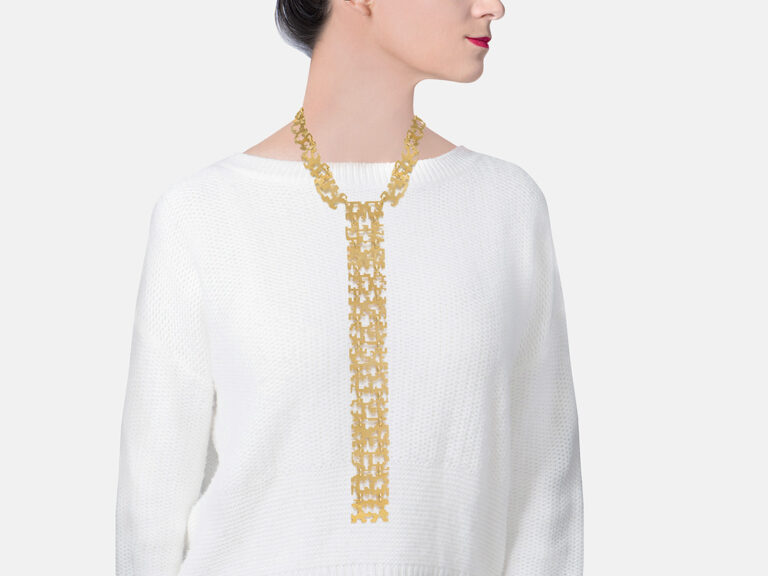 French Collar / Tie Necklace - Image 2