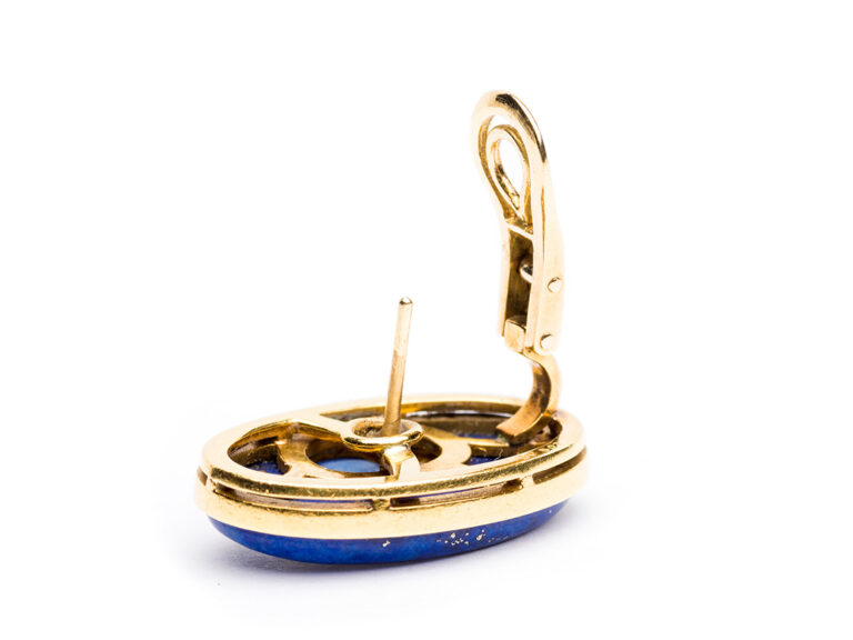 BULGARI Lapis, Diamond, Sapphire Earrings - Image 6