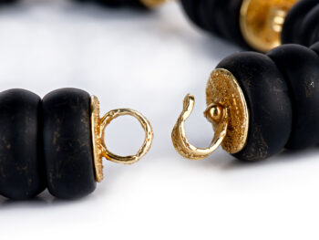 E. GAGE Frosted Onyx Necklace - Image 3