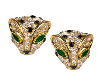 FRED Paris Diamond Leopard Earrings