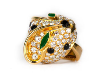 FRED Paris Diamond Leopard Earrings - Image 3