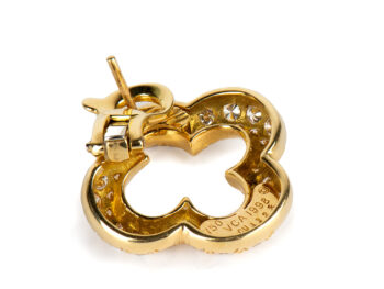 VCA Alhambra Diamond Earrings - Image 4