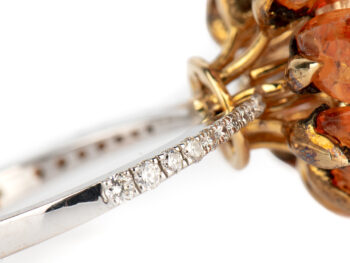 UMRAO Dia / Yellow Sapphire Flower Ring - Image 5