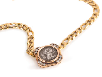 BULGARI Diamond Coin Necklace - Image 4