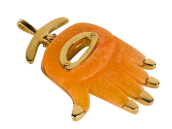 ALDO CIPULLO Agate Hamsa Pendant