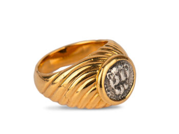 BULGARI Coin Ring w/ Box - Image 2