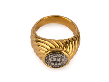 BULGARI Coin Ring w/ Box - Image 3