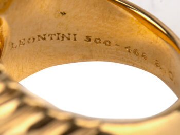 BULGARI Coin Ring w/ Box - Image 4