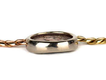 BULGARI 3 color Gold Coin Necklace - Image 3