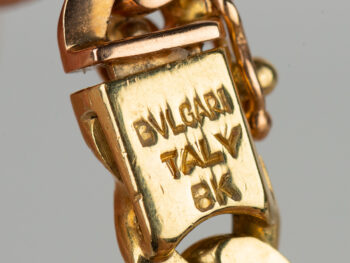 BULGARI 3 color Gold Coin Necklace - Image 6