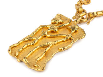 J. MAHIE Gold Pendant / Long chain - Image 3