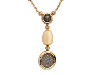 BULGARI Coin "Y" Necklace w/Box & Cert. - Image 3