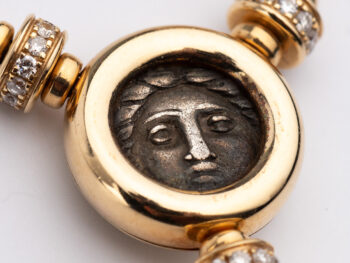 BULGARI Coin "Y" Necklace w/Box & Cert. - Image 5