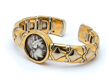 BULGARI Two Tone Coin Bracelet - Image 8