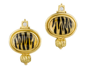 ELIZABETH GAGE Rutilated Quartz Earring