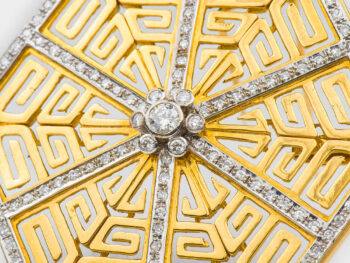 LALAOUNIS 18k Greek Key Pendant/Chain - Image 7