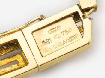 LALAOUNIS 18k Greek Key Pendant/Chain - Image 4