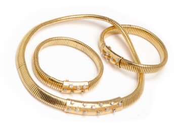 VCA Tubogas Necklace / 2 Bracelets w/pouch