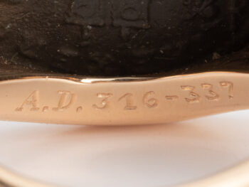 BULGARI 18k Rose Gold Monete Ring w/cert - Image 11