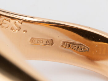 BULGARI 18k Rose Gold Monete Ring w/cert - Image 7