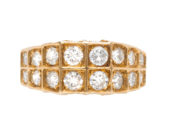 VCA Diamond 2 row Ring