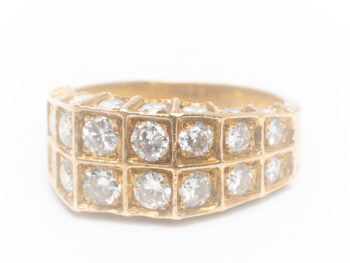 VCA Diamond 2 row Ring - Image 8