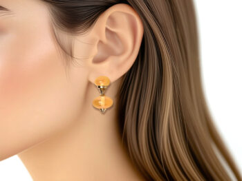 MARINA B Citrine Bead Drop Earring - Image 2