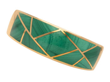 BULGARI 18k Malachite Cuff