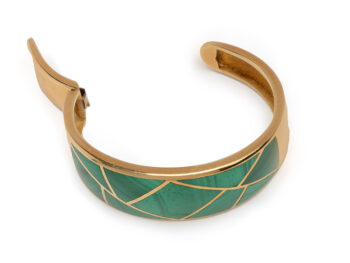BULGARI 18k Malachite Cuff - Image 6
