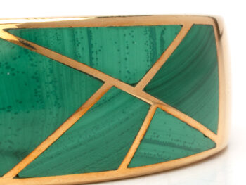 BULGARI 18k Malachite Cuff - Image 4