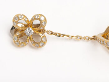 18k Gold Diamond "Cage"Drop Earrings - Image 8
