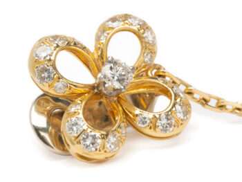 18k Gold Diamond "Cage"Drop Earrings - Image 6