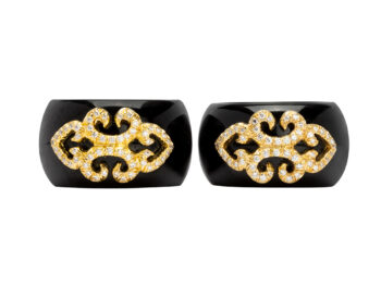 Henry Dunay Black Jade/Diamond Rings (2)