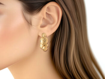 Kochert 18k Disc Earrings - Image 2