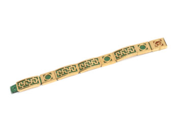 Hermes Leather Oriental Bracelet w/box - Image 10