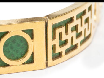 Hermes Leather Oriental Bracelet w/box - Image 7