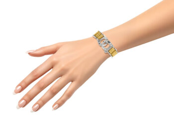 Pomelatto 18k WY Diamond Handcuff 60's Bracelet - Image 2