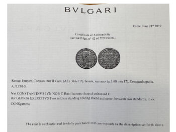 BULGARI 18k Rose Gold Monete Ring w/cert - Image 12